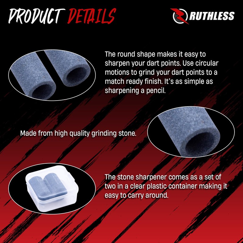 RUTHLESS | Round Point Sharpener | Round Stone | 2