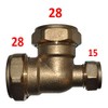 28mm x 15mm x 28mm Compression Reducing Tee