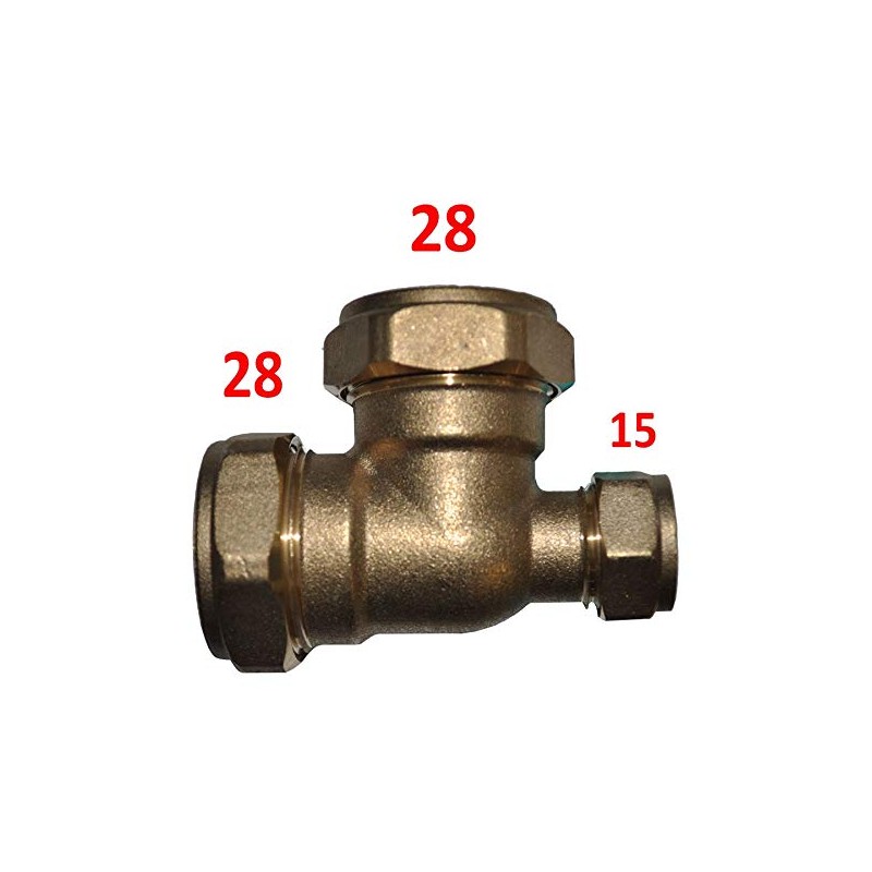 28mm x 15mm x 28mm Compression Reducing Tee