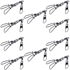 GeneX Octopus Snaps Strength 88.2 lbs (40 kg) Double Specifications Screw Safety Salkan Swivel Sea Octopus Lure (10)