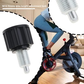 SG Store 4 Pieces M16 Pull Pin Spring Button Exercise Bike Pull Up Spring Button for Indoor Fitness Indoor Bicycle Height Adjustment 6.5 x 3.6 x 0.8 cm Black