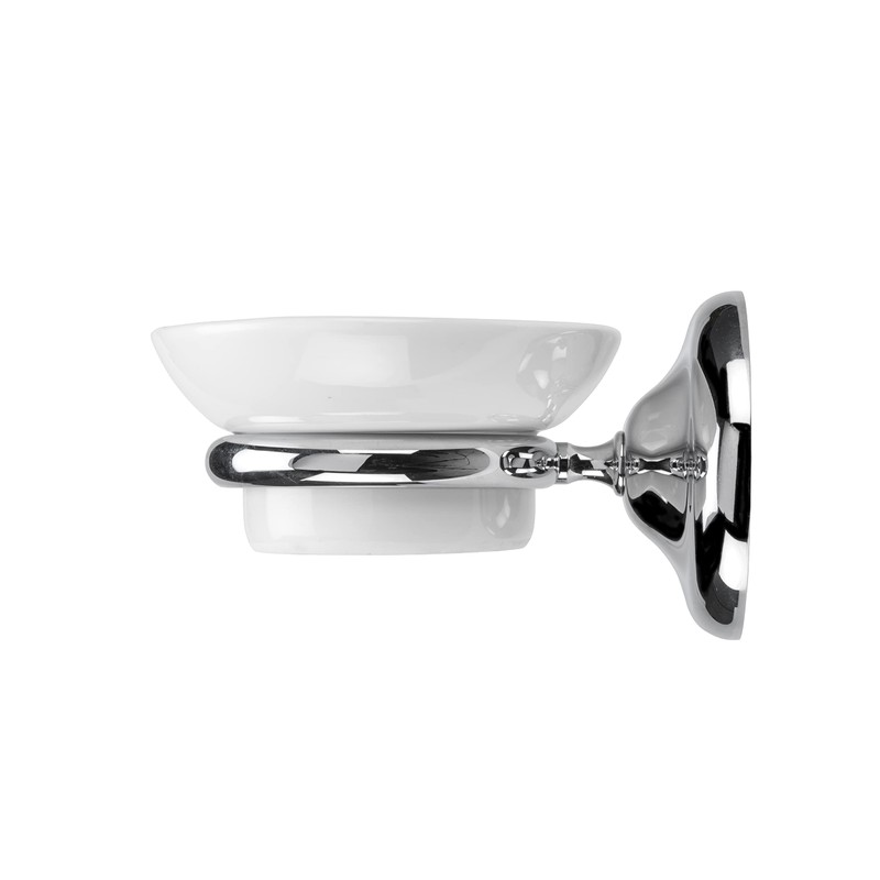 Croydex Flexi-Fix Grosvenor Chrome Easy to Fit Soap Dish ,