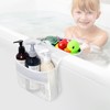 mimzemamz 2 Compartments Bath Toy Storage Organizer Net Bag for
