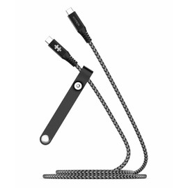 HyperDrive USB C to USB C Cable (6ft/2M) - 100W Power Delivery USB C Cable, 10Gbps Data Transfer, Video Output, Emark Smart Chip, Durable Type C Cable