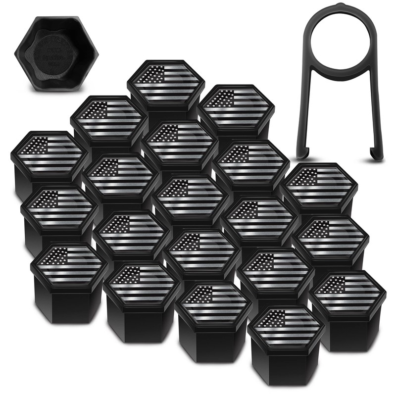 Biomar Labs Set of 20pcs Car Wheel Nut Caps Bolt