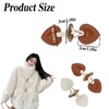 RHQFDM Leather Toggle Clasps, 8 Pairs, Leather Toggle Buttons, Windbreaker,