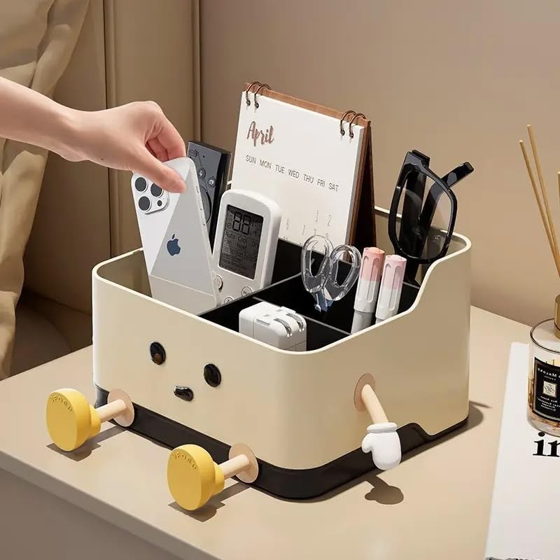 AIMALL Desktop Storage Box, 6.7 x 5.8 Inch Open Compartment