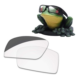 Acefrog 1.4 mm Thick AR Coated Polarised Replacement Lenses for Oakley Gascan Sunglasses, HD Clear to Photochrome