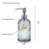 Bathroom & Kitchen Glass Hand and Dish Soap Dispenser with