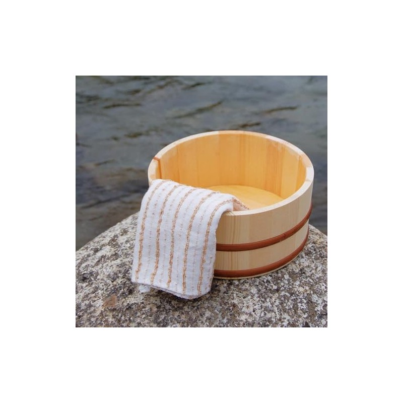 Warm Natural Wood Hot Tub, Round Mouth, Diameter 8.7 inches