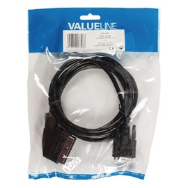 Valueline 2.00 m SCART Male to VGA Female Cable - Black