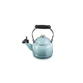 Le Creuset Enamel On Steel Demi Tea Kettle with Metal Finishes, 1.25 qt., Sea Salt