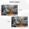 Paris Placemats Set of 6 French Eiffel Tower Black and