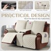 KinCam 100% Waterproof Loveseat Recliner Cover with Console, Non-Slip Reclining