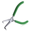 SPEEDWOX Mini Bent Needle Nose Pliers With Teeth 5" 45-Degree