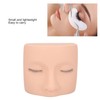 Eyelash Extension Mannequin Head, PVC Soft Rubber Reusable Design, Three