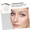 LALAFINA Rtificial Eyebrow Set 6pcs Lasting Eyebrow Transfer Stickers Easy