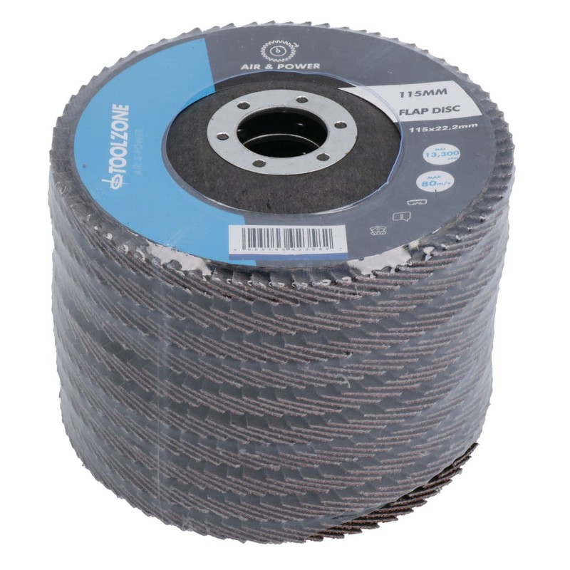120 Grit Flap Discs Fine Grade Aluminium Oxide Sanding Removal