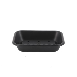 Joy Choice 6.5" Farmhouse Soap Dish with a Tray -Black Metal Soap Dish for Bathroom, Tub and Kitchen, Farmhouse Sponge Holder for Kitchen Sink (Black)