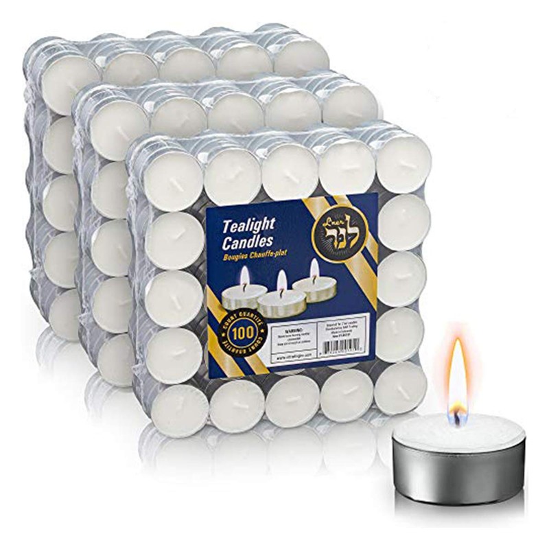 L'ner Tea Light Candles – Set of 300 Unscented Tea