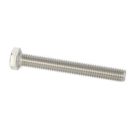 Mellewell 3/8-16 x 3 Hex Head Screw Bolt, Fully Threaded, Stainless Steel 18-8, Plain Finish, Quantity 5