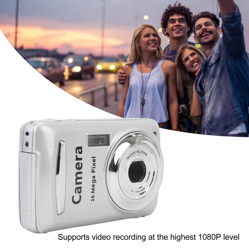 VBESTLIFE Portable Camera, 16MP HD 1080P Compact Camera Vlog Camera