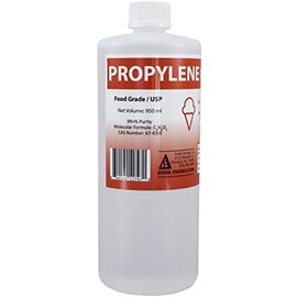 Duda Energy pg950 1 L Bottle/1 Quart Propylene Glycol Food Grade USP 99.5+% Pure Concentration with Child Safety Cap