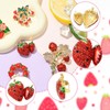 Ipotkitt Pack of 5 5 Styles Strawberry & Flower Enamel