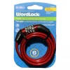Wordlock 4 ft' 6mm WordLock. Flexible Steel Cable. Use Words