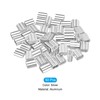 sourcing map 1 Inch 2.5 mm Aluminium Crimp Sleeve Double