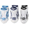 Umbro UCS8942 Ankle Socks, 3-Piece Design, Unisex, Kids, white (WH)