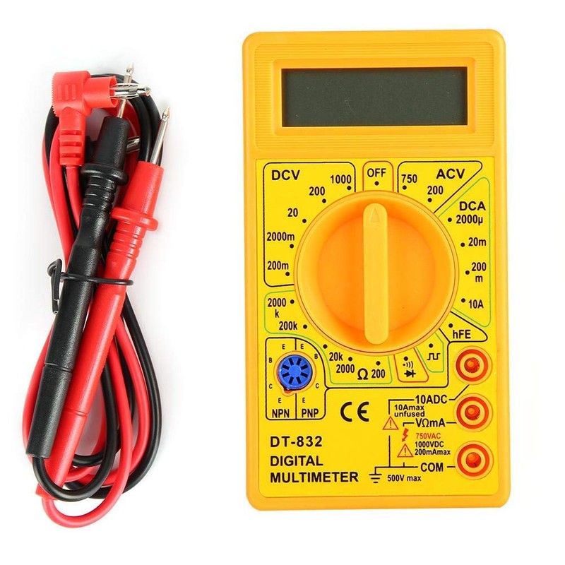 DT-832 Digital Multimeter Multitester Hand Pockets AC/DC Voltage Current Resistance
