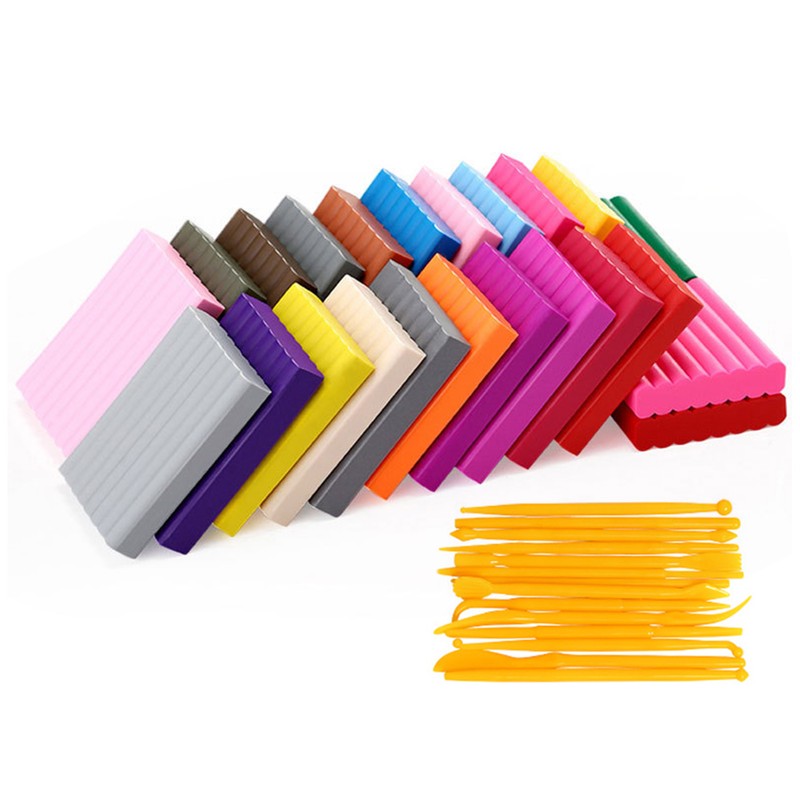 Kids Modeling Clay Vibrant 24 Colors Safe Soft Strong Plasticity