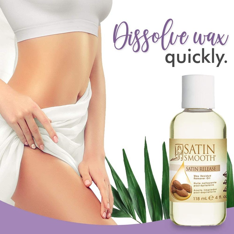 Satin Smooth Release wax residue remover, 4.0 ounce, 4 Fl