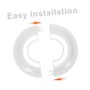 LABRIMP 4pcs Air Conditioner Wall Hole Cover Plate Decorative Caps