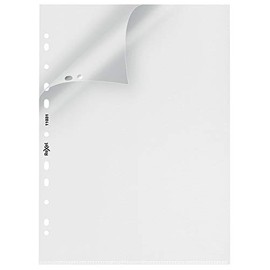 Rexel Nyrex Premium A4 Punched Pockets, Top & Left Opening, Embossed, Pack of 25, 11031