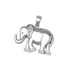 King Greek DELTA SIGMA THETA STERLING SILVER ELEPHANT PENDANT -18''