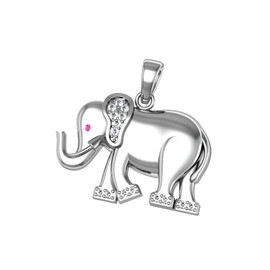 King Greek DELTA SIGMA THETA STERLING SILVER ELEPHANT PENDANT -18'' Inches DST-P006