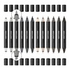 Molotow Sketcher Twinmarker Grey Kit 1 (Brush Tip & 3
