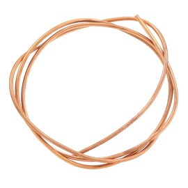 2 m Soft Copper Pipe, Copper Tube, C1100 T2 Copper Tube, Soft Coil Tube, Air Conditioning, Copper Pipe, Outer Diameter 6 mm/Inner Diameter 5 mm, for