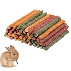 YIPFEN 20 Giocattolo da Masticare per Conigli Bastoncini di Fieno per Conigli Porcellini d'India Cincillà Criceto