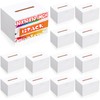 12 Pack Raffle Box Ballot Box Large White Suggestions Boxes
