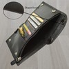 Roberto Genuine Leather Neck Pouch in Dark Brown, Nappa leather