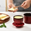 Teapeak Pottery Butter Keeper Crock - Ceramic Butter Dish with