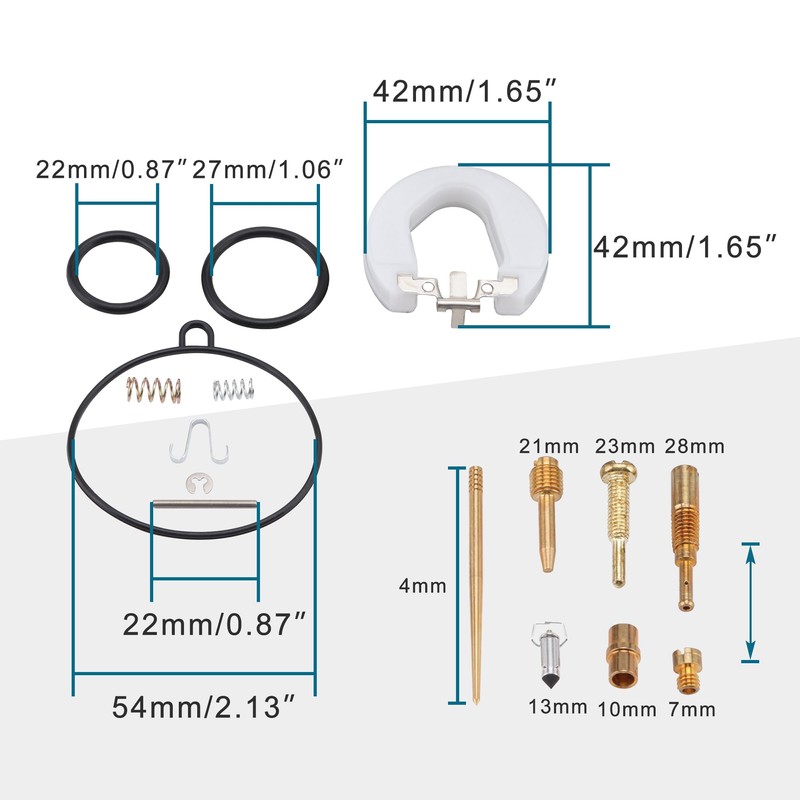 GOOFIT PZ22 22mm Carburetor Repair Kit Replacement For Win 100cc