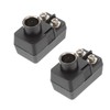 Housoutil 2PCS Right Angle Coax Connector, Cable Connector Adapter, Angle