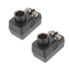 Housoutil 2PCS Right Angle Coax Connector, Cable Connector Adapter, Angle Coaxial Adapter for Coax Cable and Wall Plates Coax, Push-on Matching 75-300 Ohm