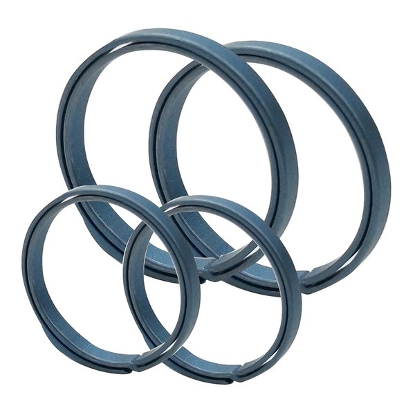 TITAN MANIA Titanium Key Ring, Blue, Titanium Key Chain, Motorcycle,