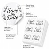 Save The Date Envelope Seal Stickers: 120 Wedding Labels