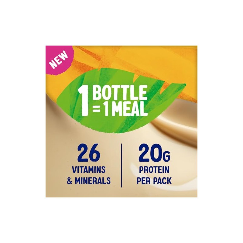 Alpro Meal To Go Vanilla Flavour, Ready-To-Drink Meal Replacement Drink,